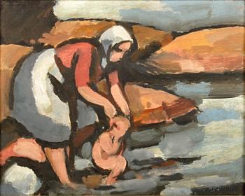 Bathing - Moravec Alois (1899 - 1987) - 1964