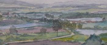 Landscape with ponds - signature unreadable