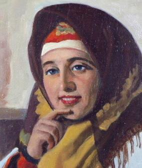 Viktor Voroncov - Russian woman in scarf
