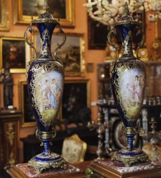 Pair of Porcelain Vases - porcelain - Sevrs, France - 1880