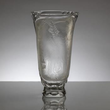 Vase - clear glass - Boetch Medek (1909- 2005) - 1940