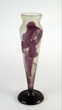 Vase - etched glass, layered glass - Gall - Nancy - 1910