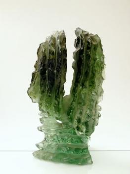 Glasswork - green glass - Vladimr KEPKA (1925 - 1998 ), Zdenk KEPKA (*1930) - 1972