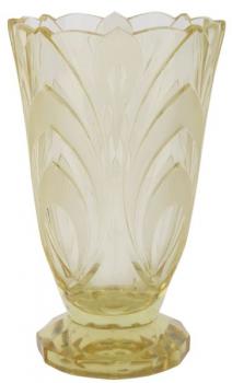 Vase - glass, citrine - Rudolf Hlouek (1909-1992) - 1930