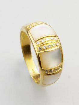 Ring - pearl, gold - 1990
