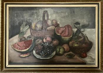 Still Life with Fruit - Helena Salichov - 1950