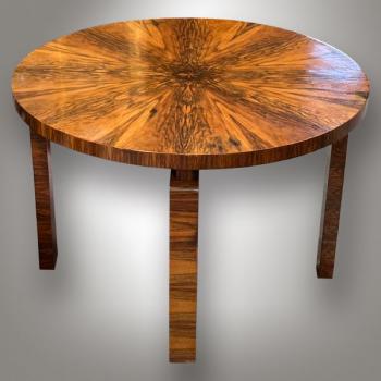Dining Table - walnut burr, solid walnut wood - 1930