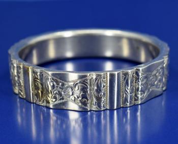 Silver art deco bracelet