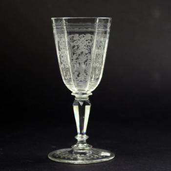Glass Goblet - clear glass - 1890