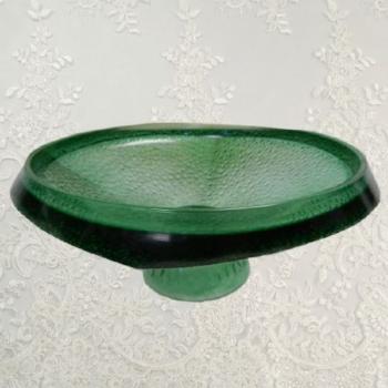 Glass Bowl - glass, green glass - Ji Brabec / Sklo Union - 1970