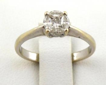 Ring - yellow gold, diamond - 1967