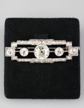 Brilliant Brooch - gold, diamond - 1930