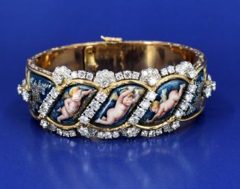 Brilliant Bracelet - enamel, gold - 1980