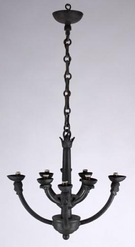 Eight Light Chandelier - bronze - Frantatiek An - 1930