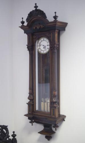 Wall Timepiece - wood, enamel - 1880