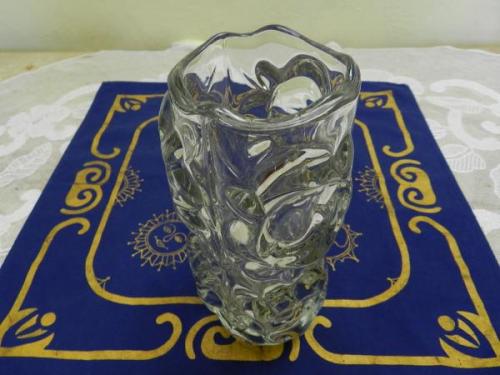 Vase - clear glass, metallurgical glass - 1970