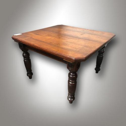 Coffee table, historicism 1890, solid walnut