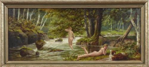 Josef Stanislav Ottmar - Naked girls by the river 