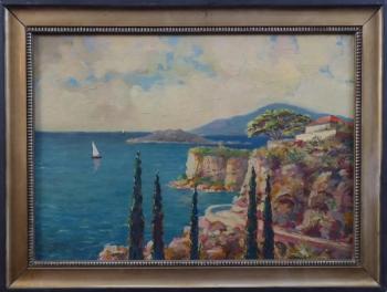 Seashore with house Seashore with house