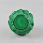 Vase - pressed glass, Malachite - manufactured Curt Schlevogt, design Artur Plewa - 1935 Vase - pressed glass, Malachite - manufactured Curt Schlevogt, design Artur Plewa - 1935