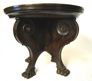 Round Table - oak, glass - 1915 Round Table - oak, glass - 1915