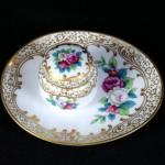 Porcelain Inkwell - glazed porcelain, painted porcelain - Rosenthal - Selb Bavaria - 1929 Porcelain Inkwell - glazed porcelain, painted porcelain - Rosenthal - Selb Bavaria - 1929