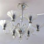 Chandelier with bowls in the shape of flowers Chandelier with bowls in the shape of flowers