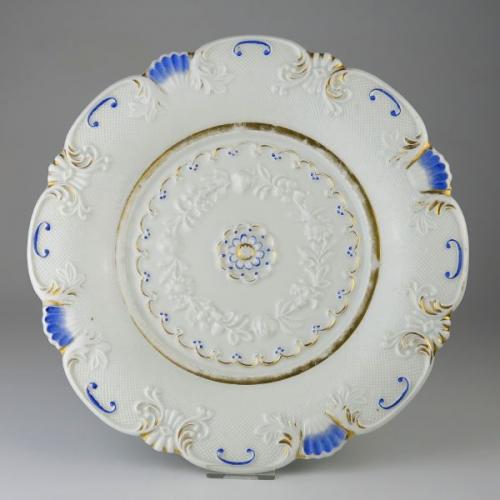 Decorative Plate - white porcelain - 1830 Decorative Plate - white porcelain - 1830