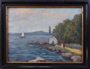 Josef Bino - Promenade by the lake Josef Bino - Promenade by the lake