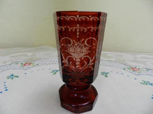 Glass - glass, ruby glass - 1875 Glass - glass, ruby glass - 1875
