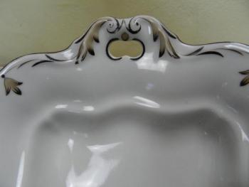 Porcelain Square Tray - white porcelain - 1830 Porcelain Square Tray - white porcelain - 1830