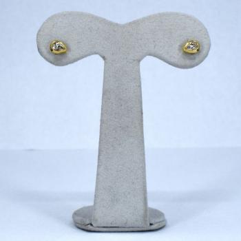 Gold Earrings with Brilliants - white gold, diamond - 2000 Gold Earrings with Brilliants - white gold, diamond - 2000