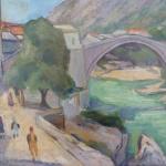 Uherek Richard - View of Mostar with bridge Uherek Richard - View of Mostar with bridge
