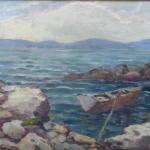 Josef Bino - Boat in the bay Josef Bino - Boat in the bay