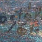 M. Dostalova - Still life with sunflowers in blue  M. Dostalova - Still life with sunflowers in blue