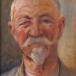 Otakar Sedlon - Portrait of an older man with a be Otakar Sedlon - Portrait of an older man with a be