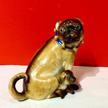 Porcelain Dog Figurine - Míšeň, Johann Joachym Kändler - 1850 Porcelain Dog Figurine - Míšeň, Johann Joachym Kändler - 1850