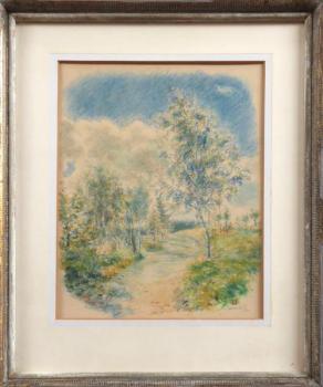 Janecek - Stream and birch Janecek - Stream and birch