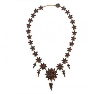 Czech Garnet Necklace - 1880 Czech Garnet Necklace - 1880