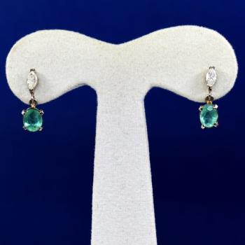 White Gold Earrings - white gold, diamond - 2000 White Gold Earrings - white gold, diamond - 2000