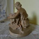 Ceramic Figurine - Woman - burnt clay - 1943 Ceramic Figurine - Woman - burnt clay - 1943