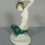 Porcelain Dancer Figurine - glazed porcelain - 1920 Porcelain Dancer Figurine - glazed porcelain - 1920