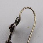 Silver earrings, drops, with granulation Silver earrings, drops, with granulation