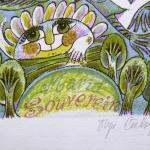 Olga Cechova - Ex libris Johan Souverein a Maria S Olga Cechova - Ex libris Johan Souverein a Maria S