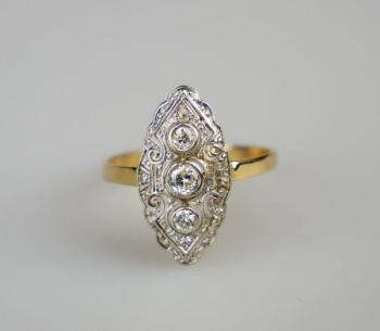 Ring - white gold, yellow gold - 1935 Ring - white gold, yellow gold - 1935
