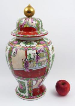 Porcelain Vase with Lid - 1895 Porcelain Vase with Lid - 1895