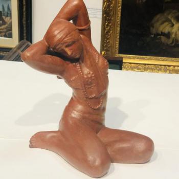 Porcelain Girl Figurine - fa Hodonín - 1920 Porcelain Girl Figurine - fa Hodonín - 1920