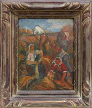 Painting - cardboard - Josef Kočí - 1941 Painting - cardboard - Josef Kočí - 1941