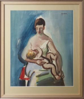 Aquarelle - paper - Rudolf Kundera - 1945 Aquarelle - paper - Rudolf Kundera - 1945