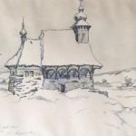 Aquarelle - paper - Josef M. Černovický - 1945 Aquarelle - paper - Josef M. Černovický - 1945